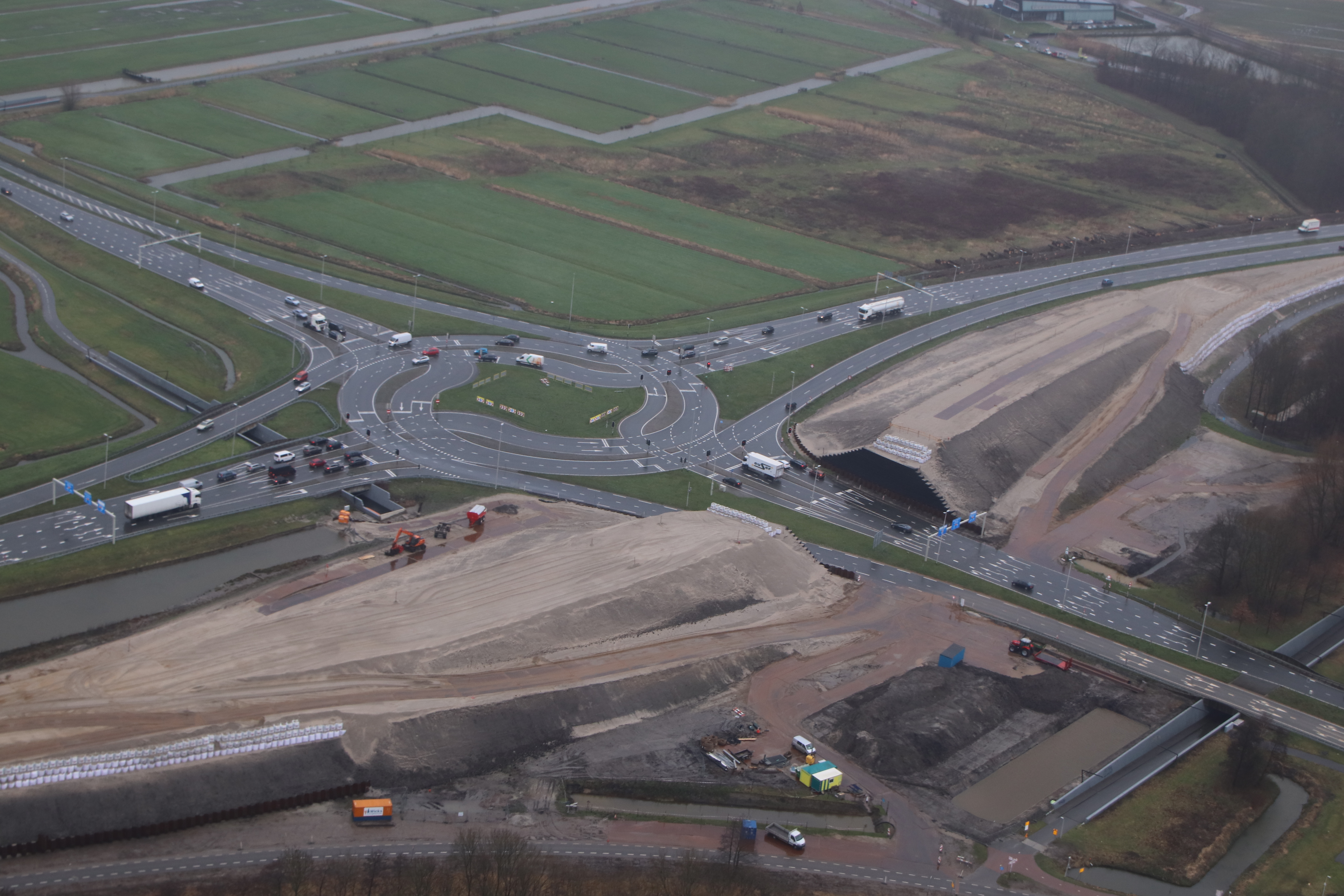 Detailfoto van de Rottemerentunnel in aanbouw